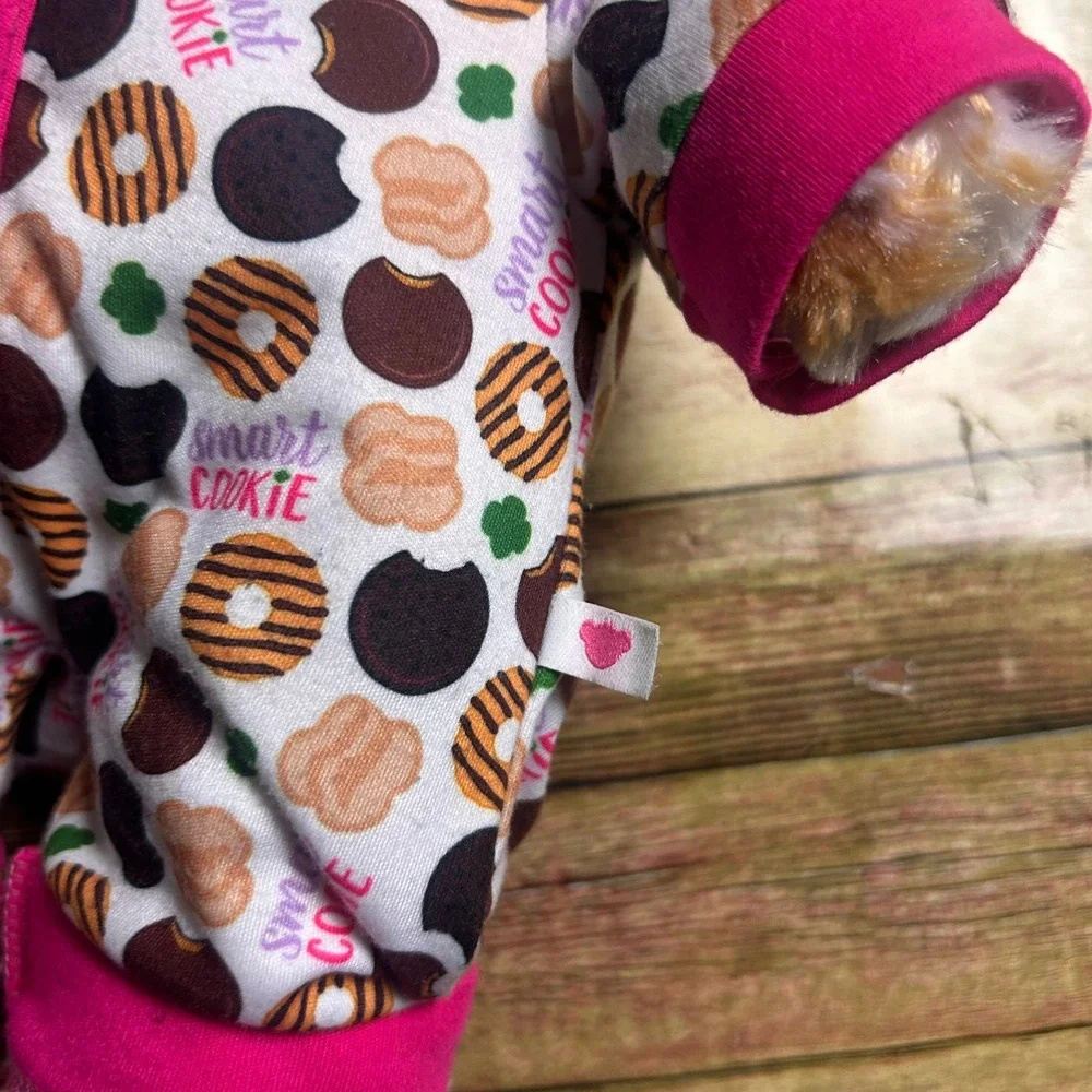 Build-A-Bear Girl Scouts Coconut Caramel Bear Smart Cookie Sleeper Plush 16in
